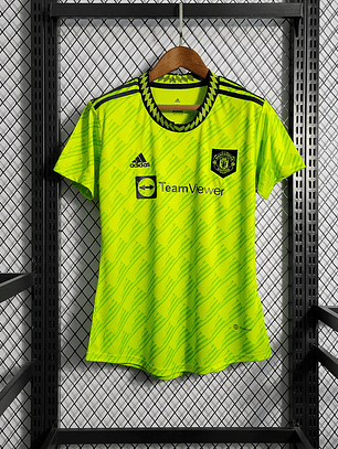 CAMISA FEMININA DO MANCHESTER UNITED 23/24 VERDE NEON
