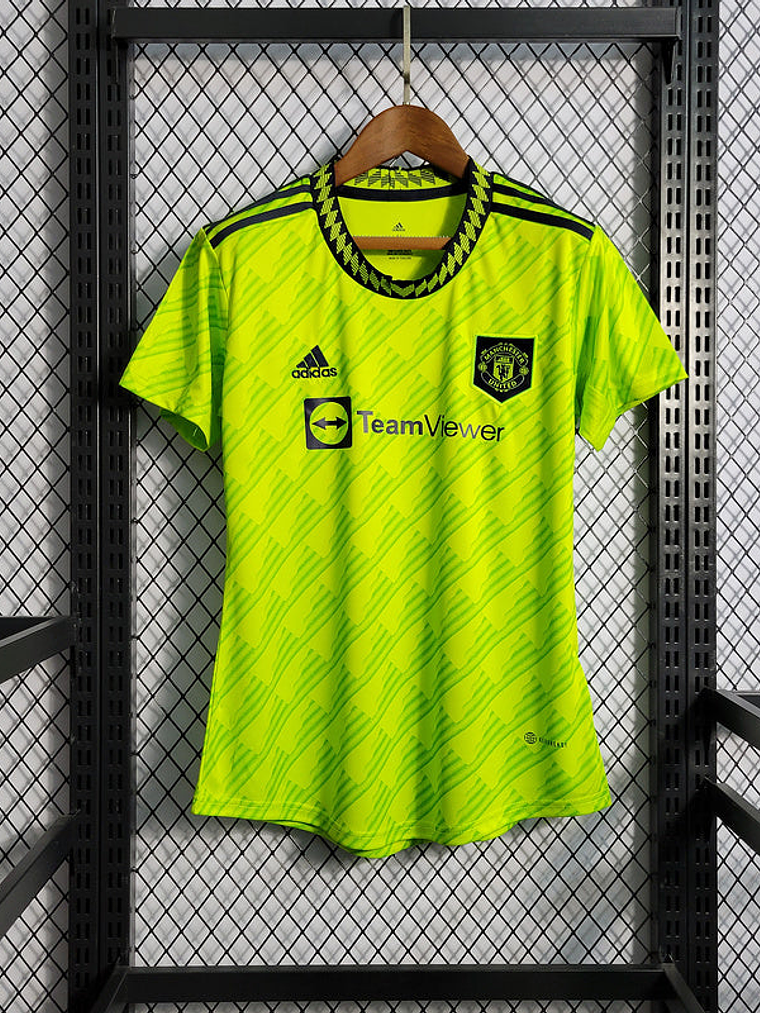 CAMISA FEMININA DO MANCHESTER UNITED 23/24 VERDE NEON 1