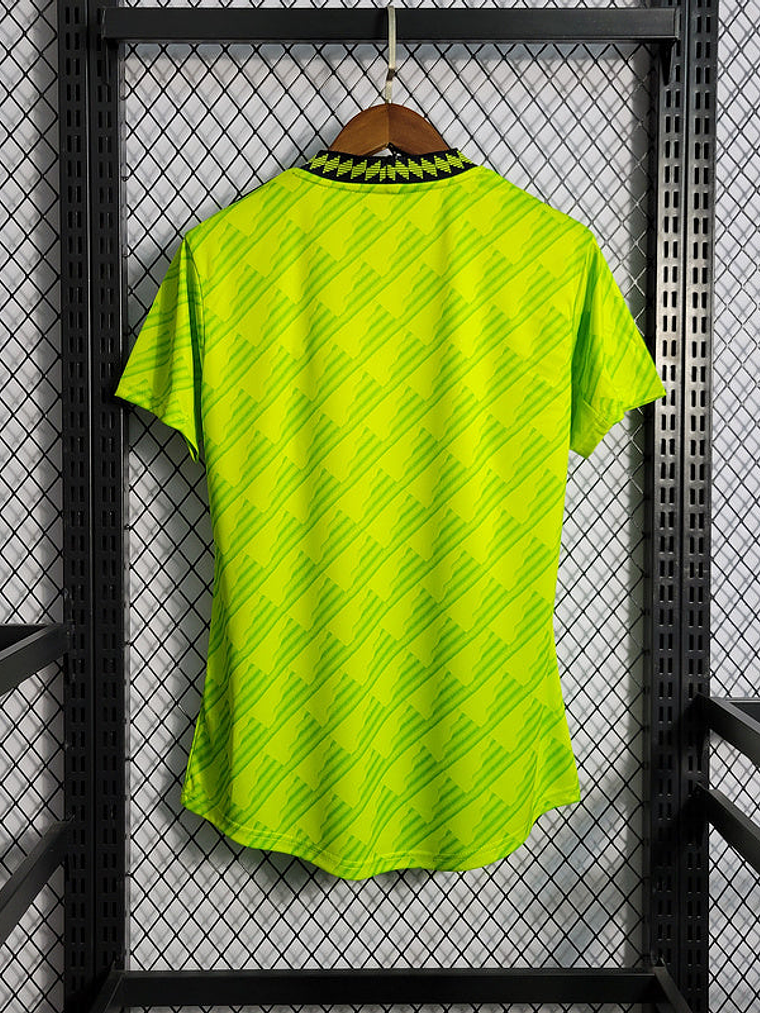 CAMISA FEMININA DO MANCHESTER UNITED 23/24 VERDE NEON 2