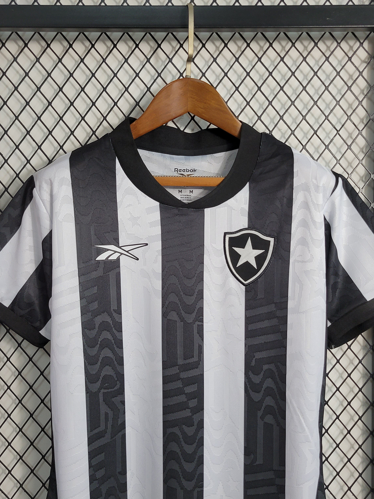 CAMISA FEMININA DO BOTAFOGO 23/24 BRANCO E PRETO 3