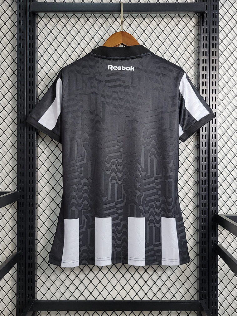 CAMISA FEMININA DO BOTAFOGO 23/24 BRANCO E PRETO 4