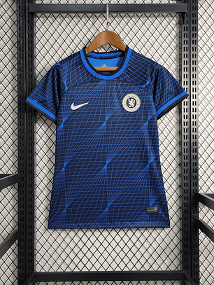 CAMISA FEMININA DO CHELSEA 23/24 AZUL