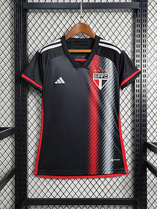 CAMISA FEMININA DO SÃO PAULO 23/24 PRETO