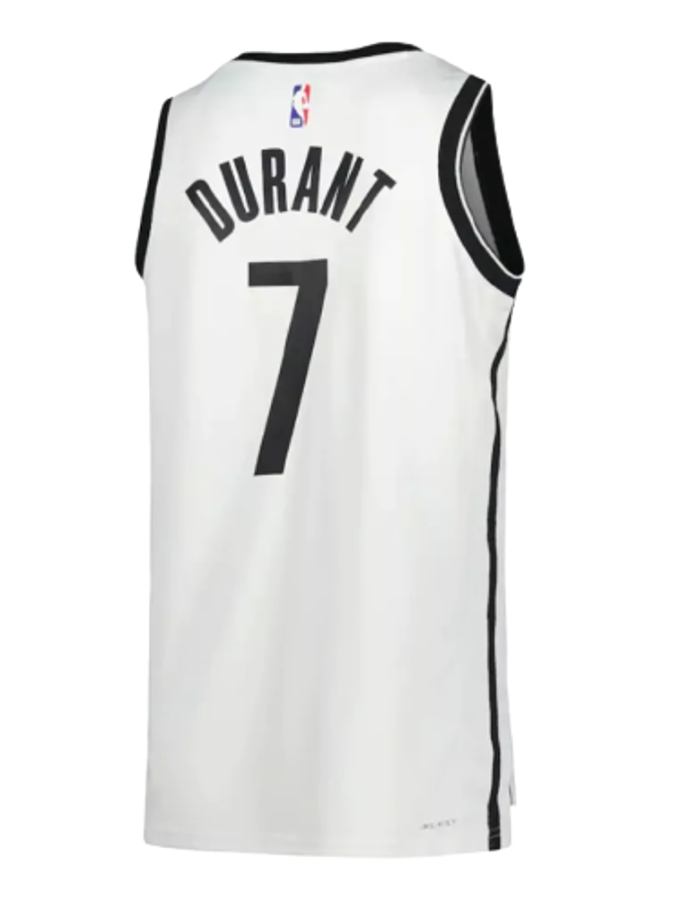 Regata Brooklyn Nets - Kevin Durant - 2022/23 Swingman Jersey - Branca 2