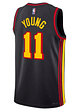 Regata Atlanta Hawks - Trae Young - 2022/23 Swingman Jersey - Preta - Thumbnail 2