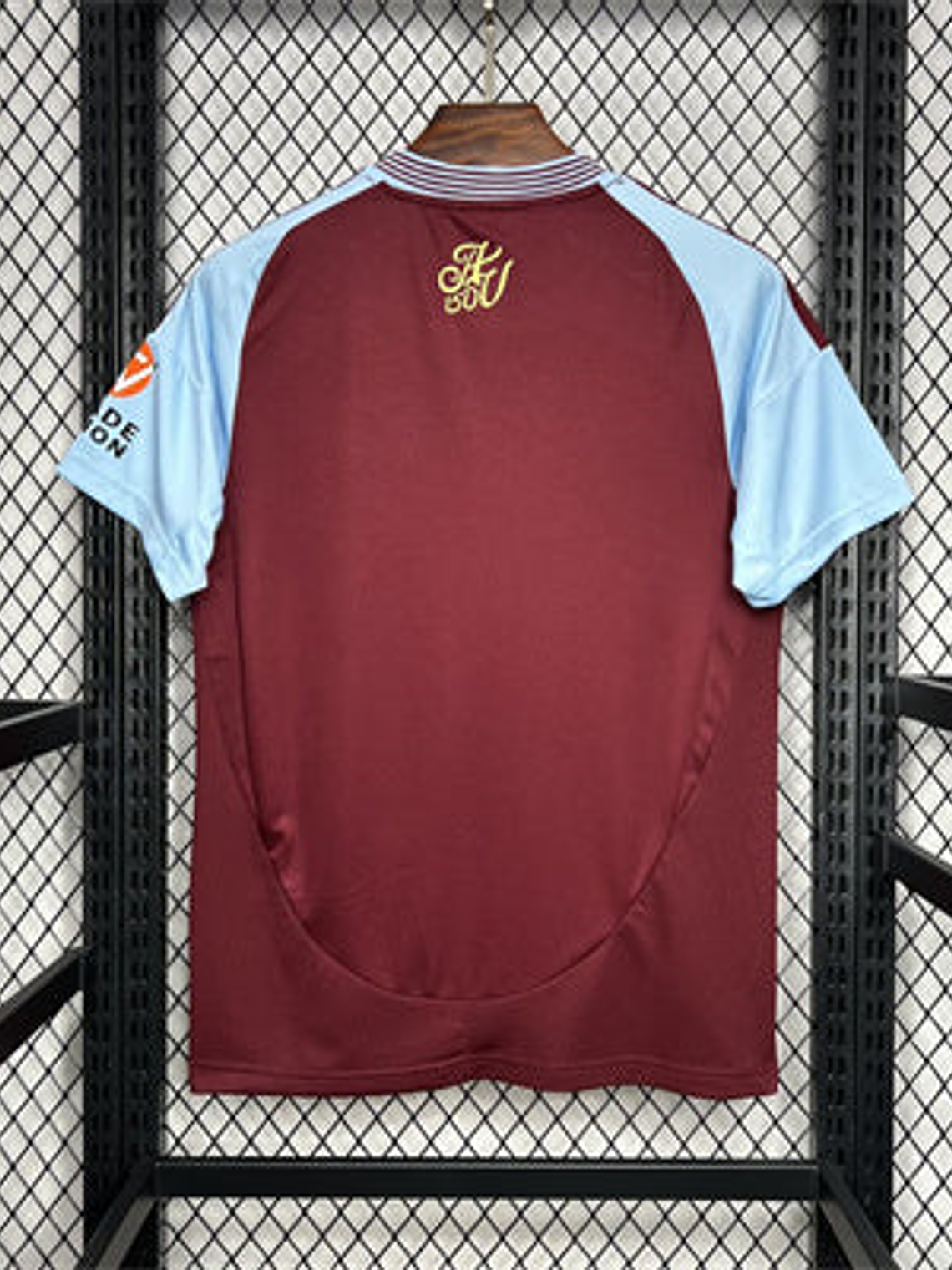 CAMISOLA DO ASTON VILLA 24/25 VERMELHO E AZUL 2