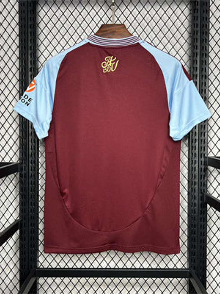 CAMISOLA DO ASTON VILLA 24/25 VERMELHO E AZUL 2