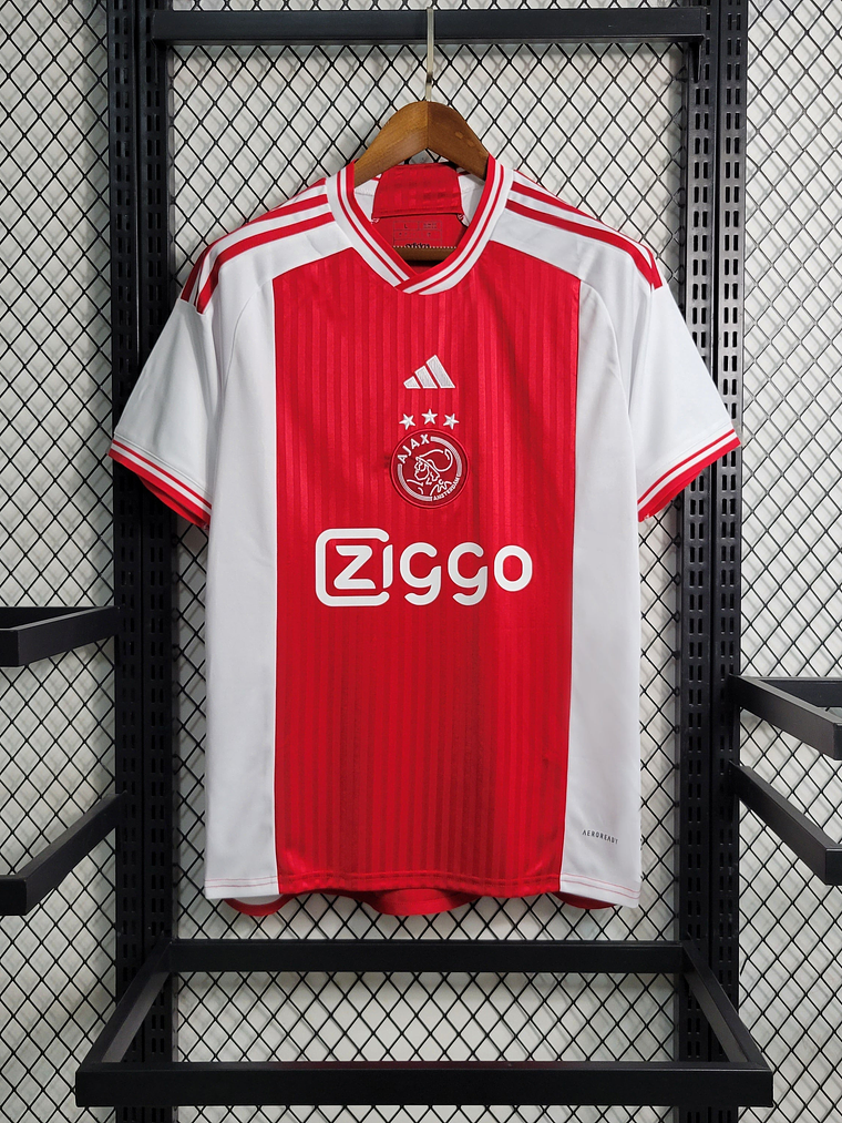 CAMISOLA DO AJAX 23/24 VERMELHO E BRANCO 2