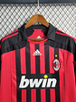 CAMISA RETRÔ DO MILAN 07/08 VERMELHO E PRETO - Thumbnail 4