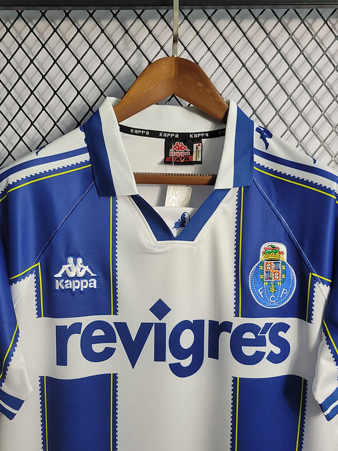 CAMISA RETRÔ DO PORTO 97/99 BRANCO E AZUL 4