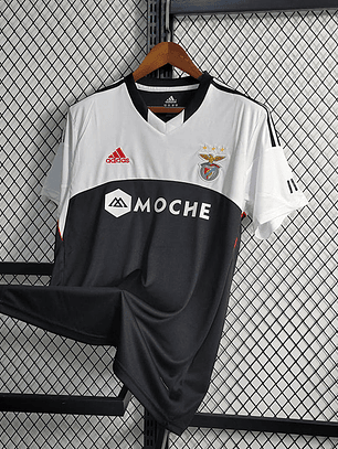 CAMISA RETRÔ DO BENFICA 13/14 BRANCO E PRETO