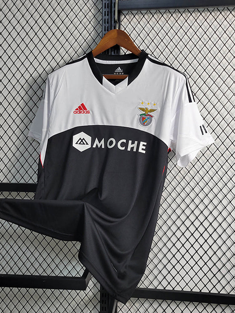 CAMISA RETRÔ DO BENFICA 13/14 BRANCO E PRETO 1