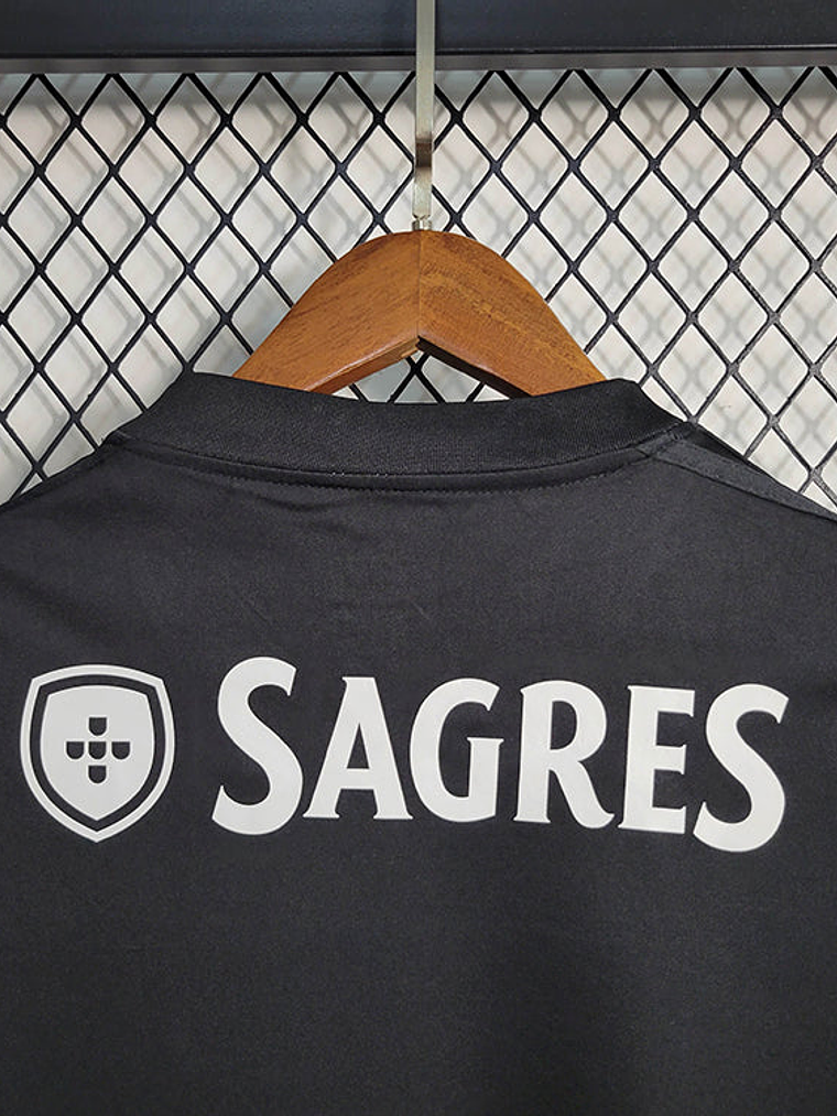 CAMISA RETRÔ DO BENFICA 13/14 BRANCO E PRETO 4