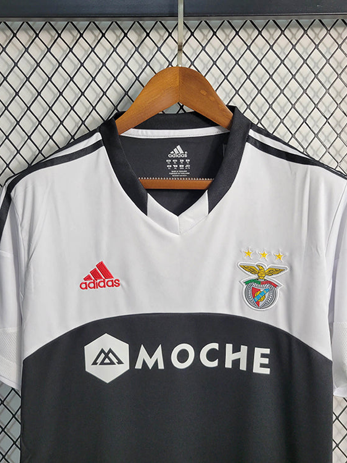 CAMISA RETRÔ DO BENFICA 13/14 BRANCO E PRETO 6