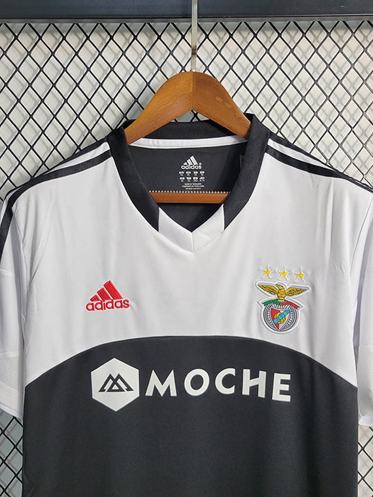CAMISA RETRÔ DO BENFICA 13/14 BRANCO E PRETO 6