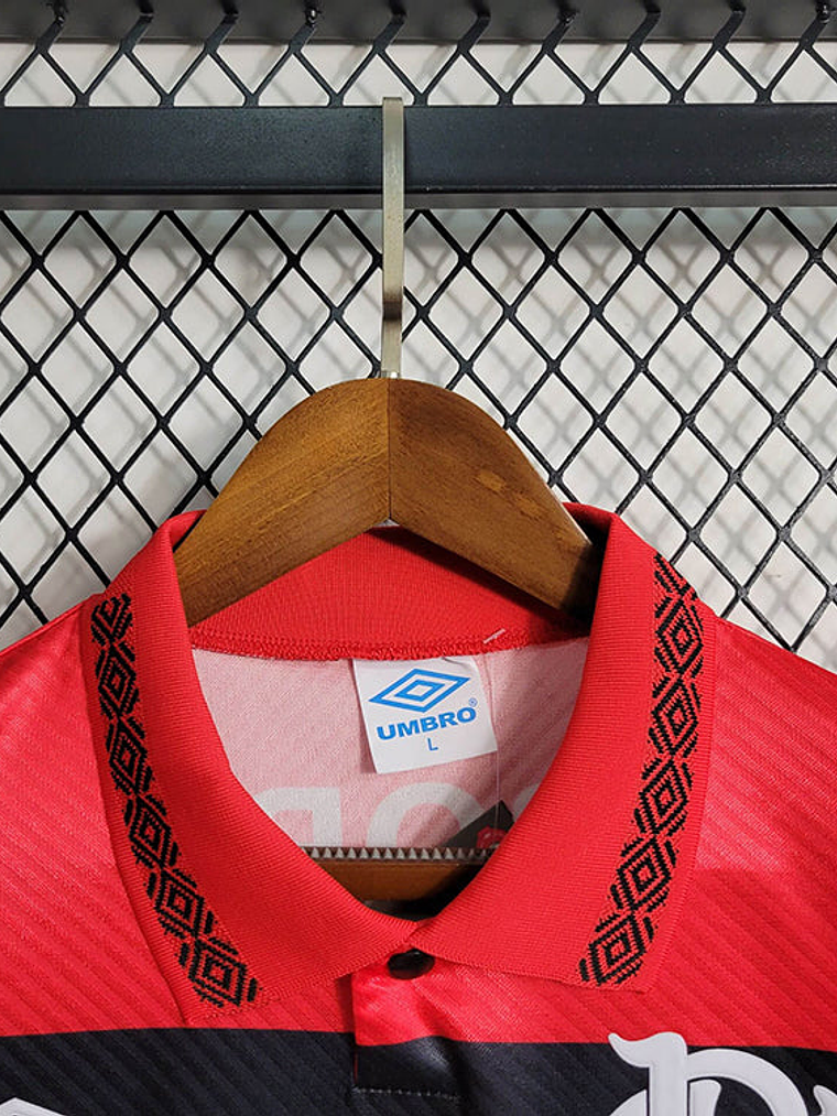 CAMISA RETRÔ DO FLAMENGO 94/95 VERMELHO E PRETO 3