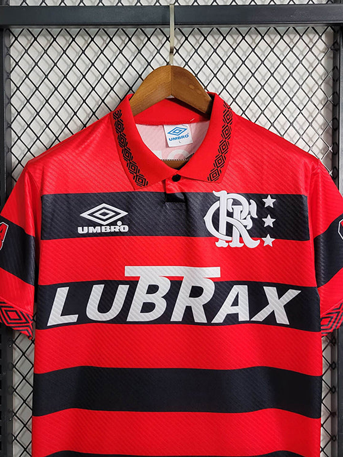CAMISA RETRÔ DO FLAMENGO 94/95 VERMELHO E PRETO 5