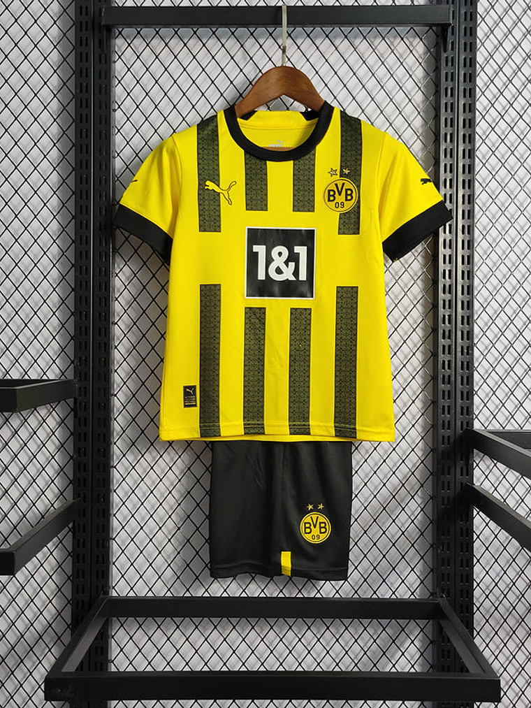 KIT INFANTIL DO BORUCIA DORTMUND 23/24 AMARELO 1