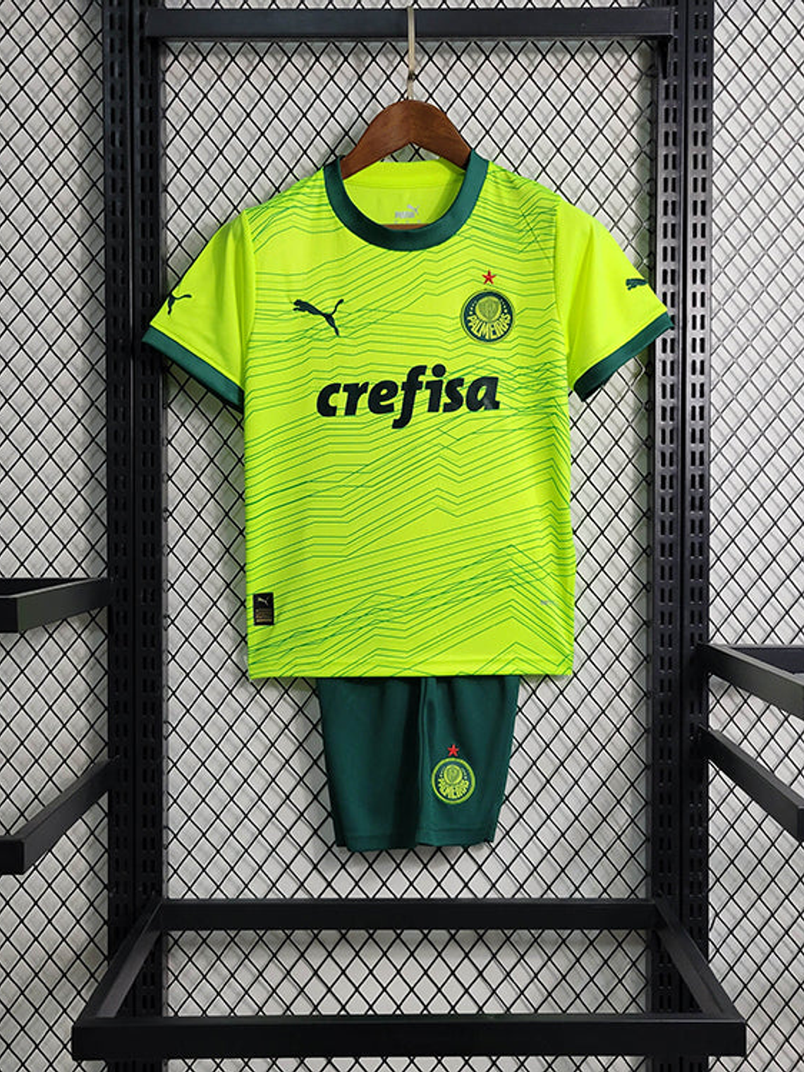 KIT INFANTIL DO PALMEIRAS 23/24 VERDE NEON 1