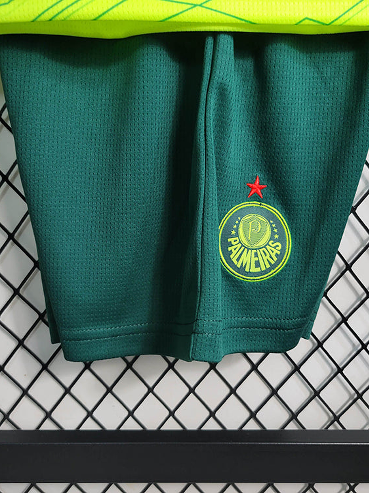 KIT INFANTIL DO PALMEIRAS 23/24 VERDE NEON 3