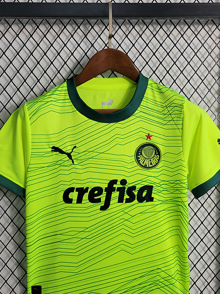 KIT INFANTIL DO PALMEIRAS 23/24 VERDE NEON 5