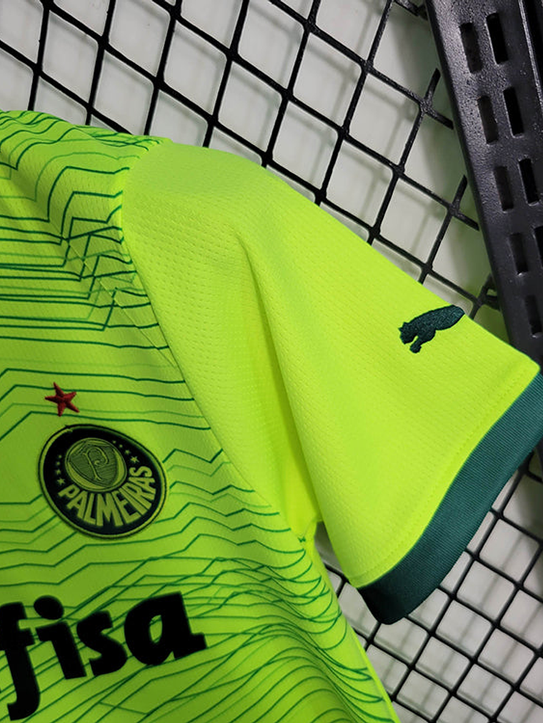 KIT INFANTIL DO PALMEIRAS 23/24 VERDE NEON 6