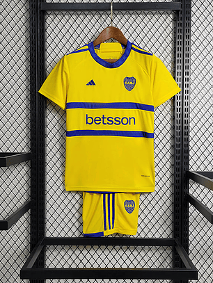 KIT INFANTIL DO BOCA JUNIORS 23/24 AMARELO