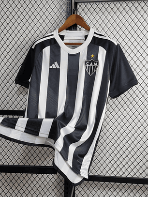 CAMISOLA DO ATLETICO MINEIRO 24/25 PRETO E BRANCO