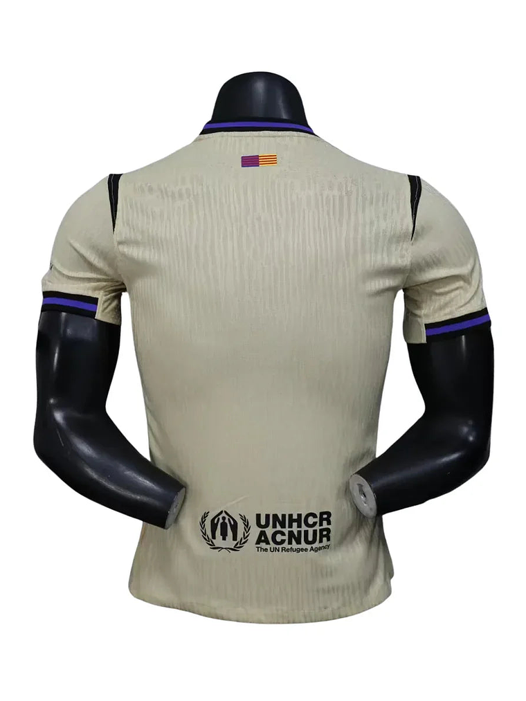 CAMISOLA VERSÃO PLAYER DO BARCELONA 25/26 BEGE 4