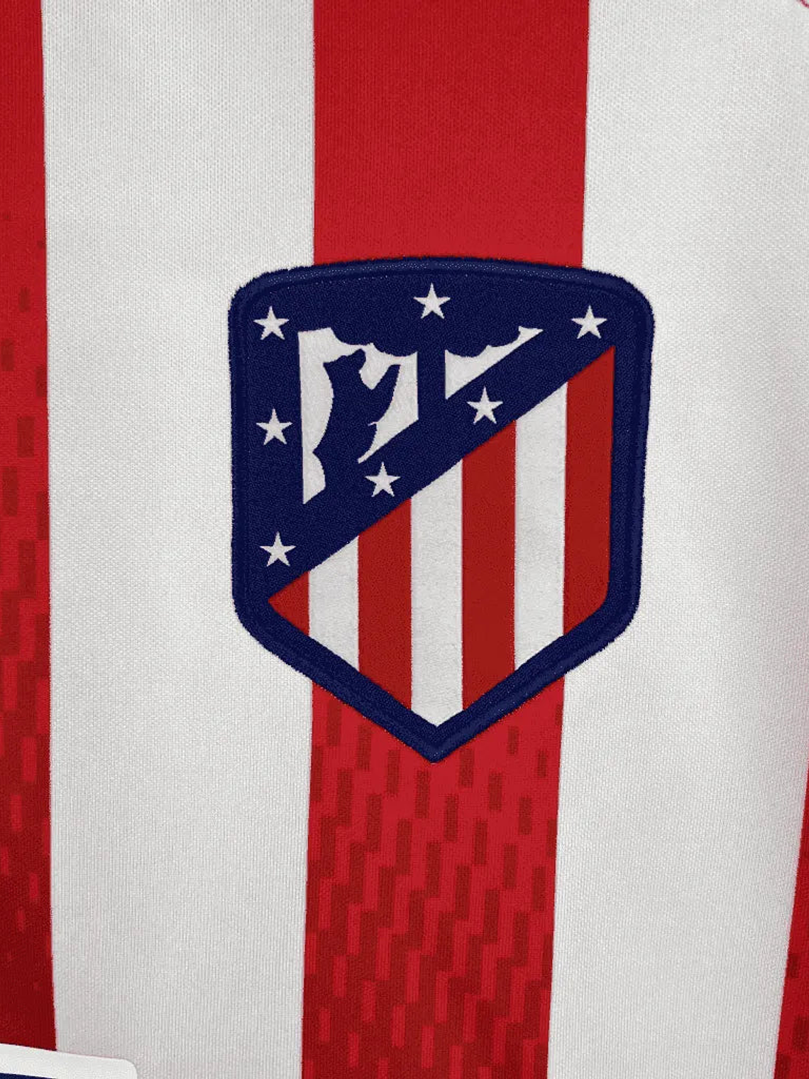 CAMISOLA DO ATLETICO DE MADRID 25/26 VERMELHO E BRANCO 4