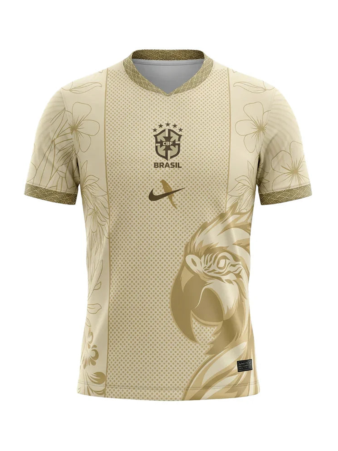 CAMISOLA DA SELEÇÃO DO BRASIL 25/26 DOURADO 1