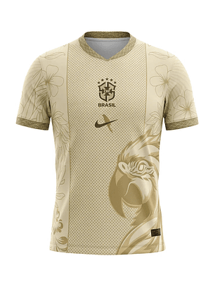 CAMISOLA DA SELEÇÃO DO BRASIL 25/26 DOURADO