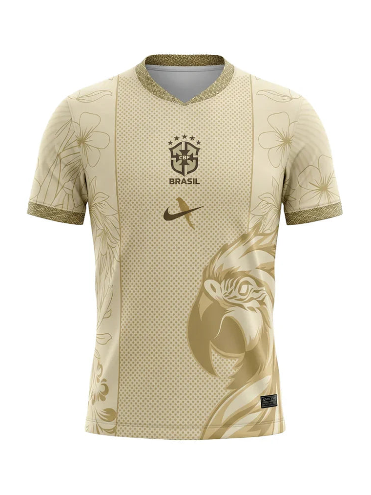 CAMISOLA DA SELEÇÃO DO BRASIL 25/26 DOURADO 1
