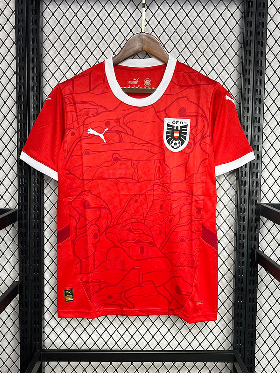 CAMISOLA DA SELEÇÃO DA AUTRIA 24/25 VERMELHO 2