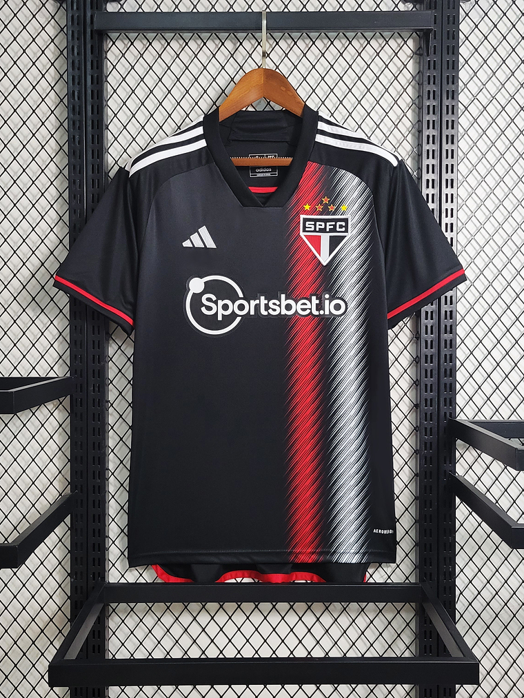 CAMISOLA DO SÃO PAULO 23/24 PRETO TREINO 3