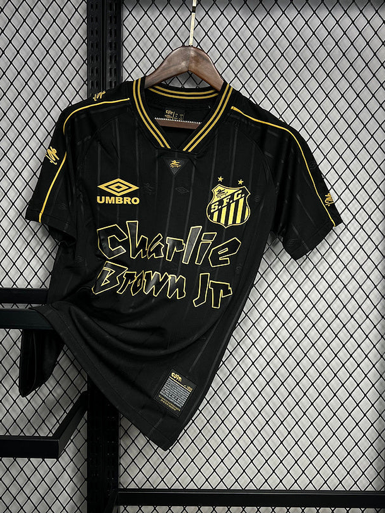 CAMISOLA DO SANTOS 24/25 PRETO EDIÇÃO CHARLIE BROWN JR 1
