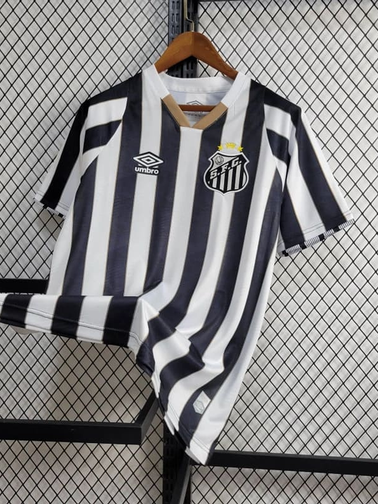 CAMISOLA DO SANTOS 24/25 BRANCO E PRETO 1