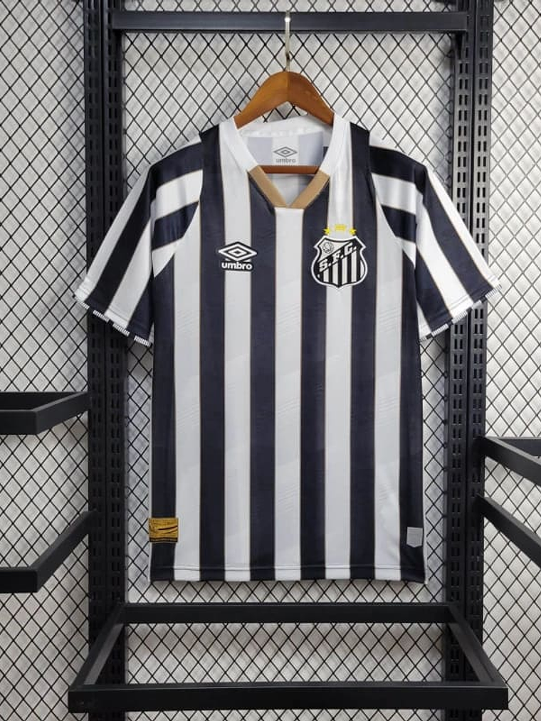 CAMISOLA DO SANTOS 24/25 BRANCO E PRETO 2