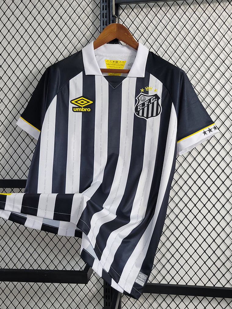 CAMISOLA DO SANTOS 23/24 BRANCO E PRETO 1
