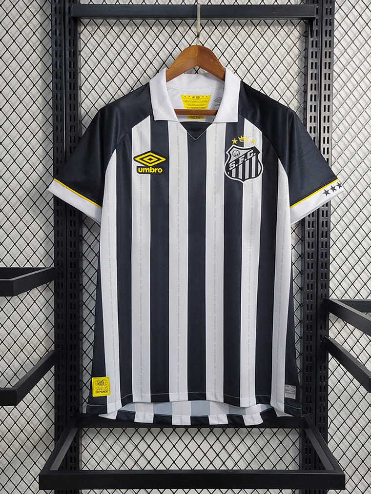 CAMISOLA DO SANTOS 23/24 BRANCO E PRETO 2