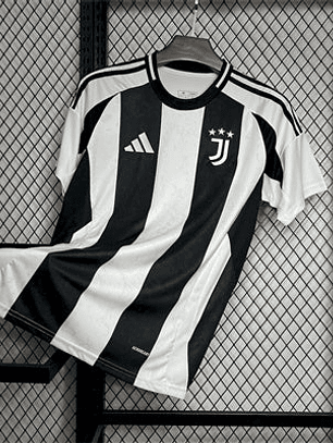CAMISOLA DA JUVENTUS 24/25 BRANCO E PRETO