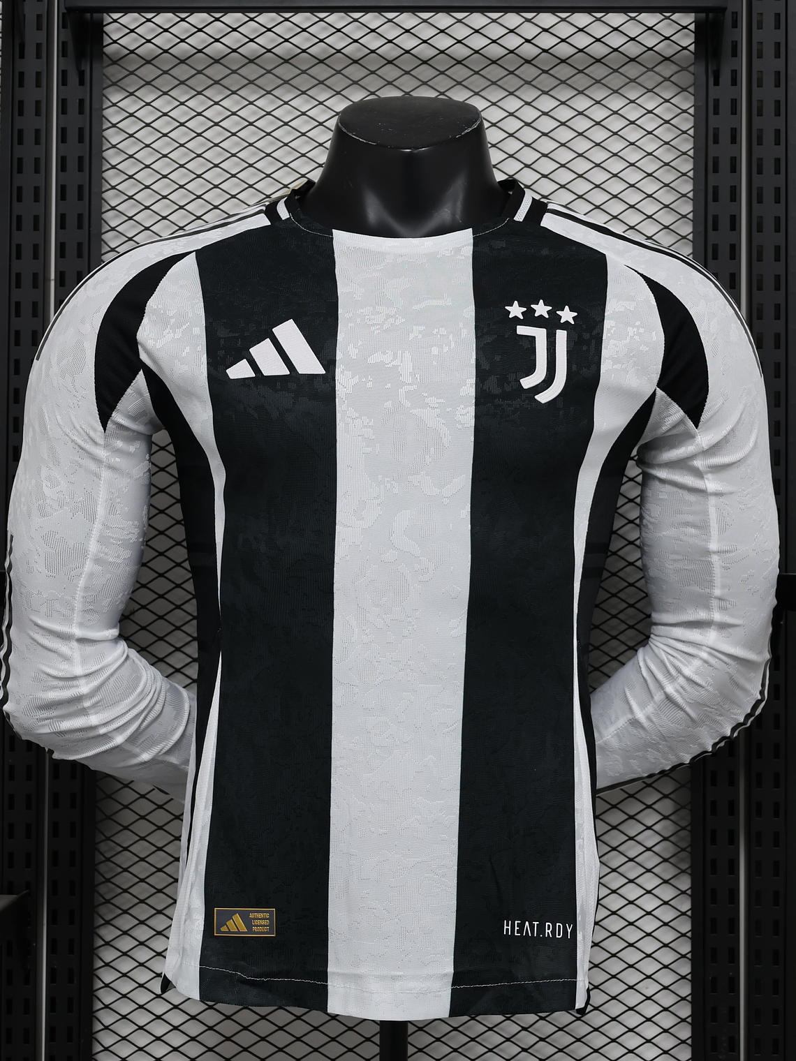CAMISOLA MANGA LONGA DA JUVENTUS 24/25 BRANCO E PRETO 1