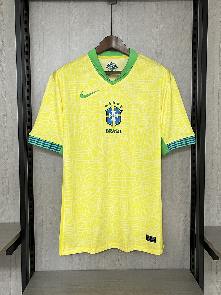 CAMISOLA DA SELEÇÃO DO BRASIL 24/25 AMARELO 1
