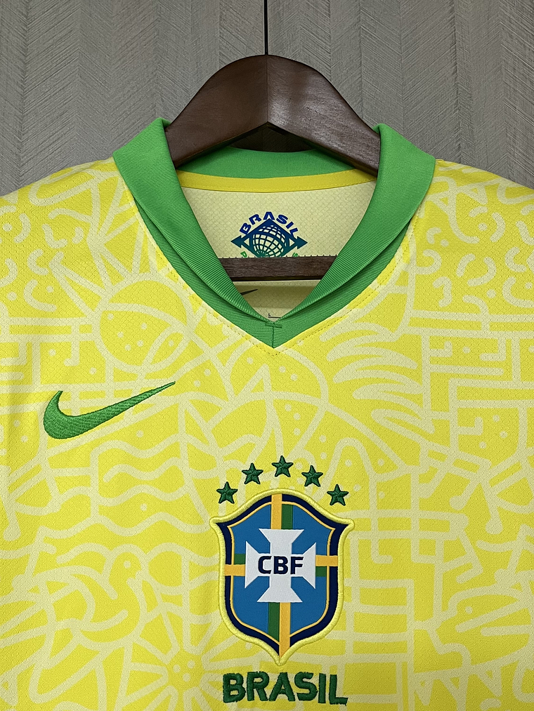 CAMISOLA DA SELEÇÃO DO BRASIL 24/25 AMARELO 3