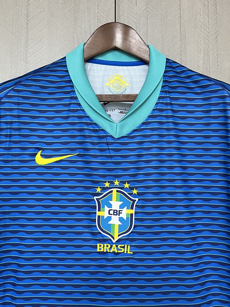CAMISOLA DA SELEÇÃO DO BRASIL 24/25 AZUL 2