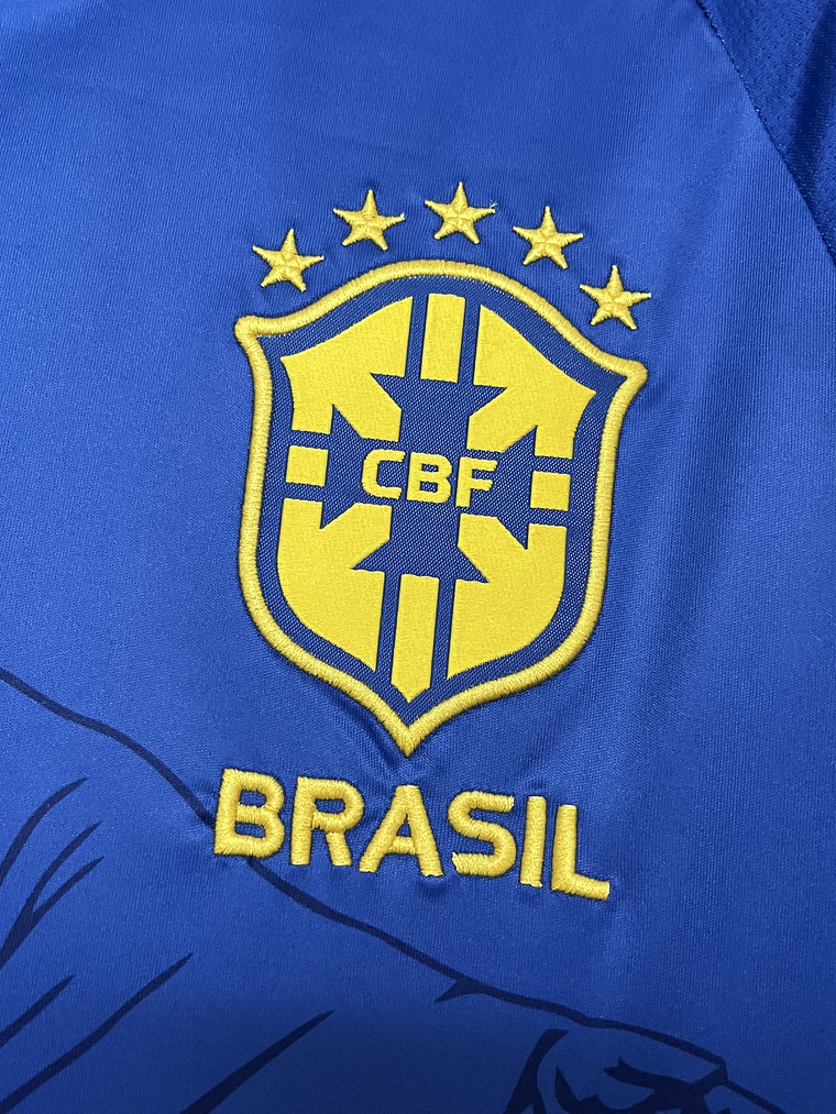 CAMISOLA DA SELEÇÃO DO BRASIL 25/26 - EDIÇÃO ESPECIAL CRISTO REDENTOR AZUL 4