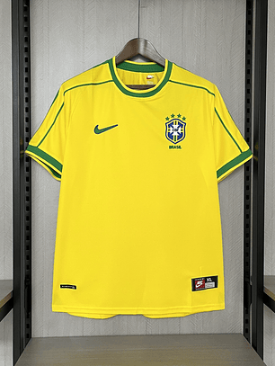 CAMISOLA DA SELEÇÃO DO BRASIL 1998 AMARELA