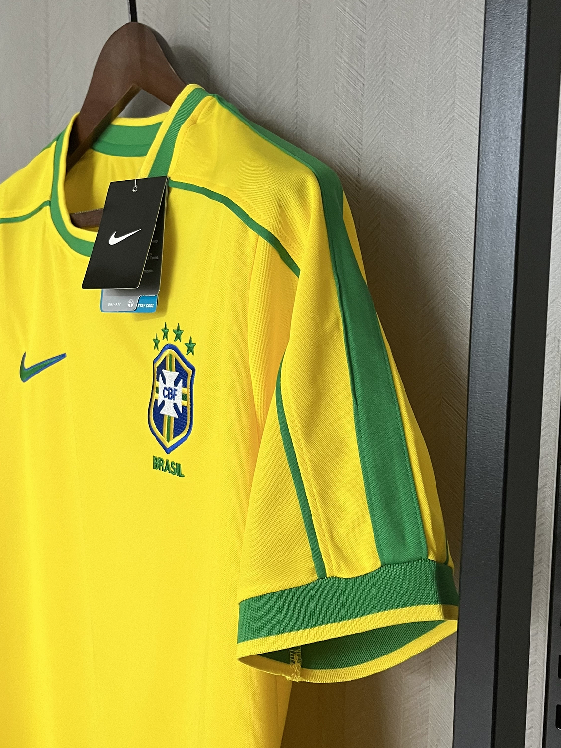 CAMISOLA DA SELEÇÃO DO BRASIL 1998 AMARELA 3