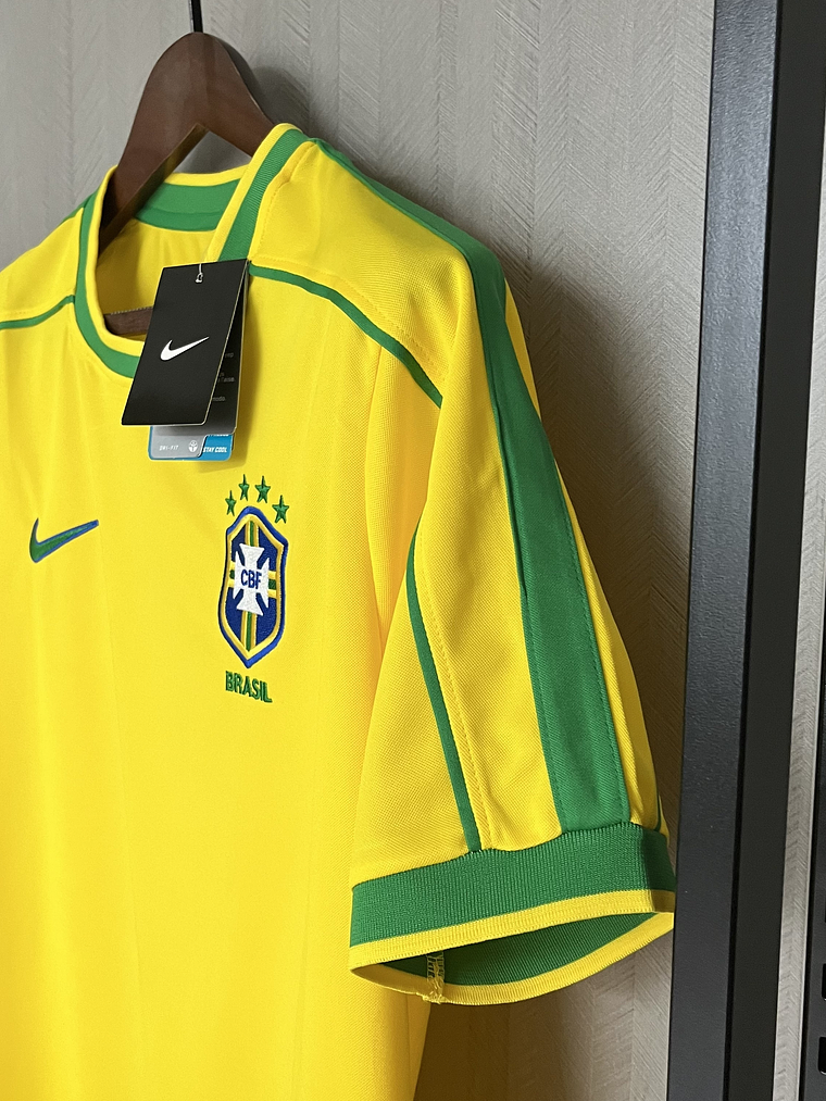 CAMISOLA DA SELEÇÃO DO BRASIL 1998 AMARELA 3