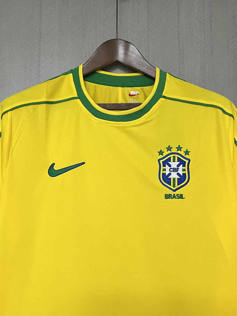 CAMISOLA DA SELEÇÃO DO BRASIL 1998 AMARELA 5